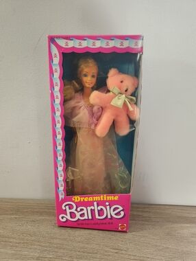 NIB Vintage 1984 Mattel Dreamtime Barbie # 9180
